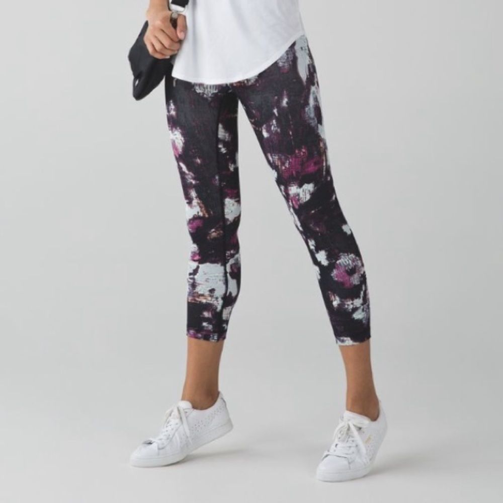 Lululemon Wunder Under Crop Kara Blossom Multi
